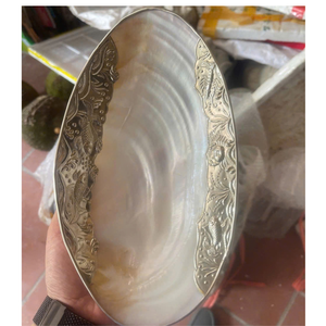 จานเปลือกหอยมุกทำมือสุดหรู ดีไซน์ตามสั่ง ตกแต่งบ้าน - Product Image 1