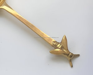 Premium Brass Handmade House Fly Design Handle Tea <b>Coffee</b> <b>Spoon</b> - Product Image 2