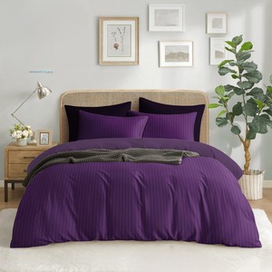 Juego de Ropa de Cama de Microfibra de Color Sólido, Tamaño Queen, 400 Hilos, Moderno, Lavable, Duradero, para Todas las Temporadas, Sábana Ajustable, 2 Fundas de Almohada, para Hoteles - Product Image 5