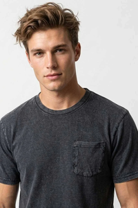 T-shirt à manches courtes pour homme SOSH 4, poche poitrine, 100% coton, 260 grammes, impression numérique, séchage rapide, tissu interlock - Product Image 6