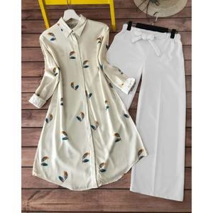 DESIGNER DIGITAL PRINT WORK KURTI AVEC PALAZZO - Product Image 1