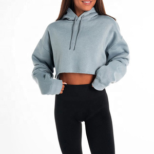 Sudadera Corta para Mujer, Ligera, Tejida, Transpirable, Impermeable, de Poliéster/Algodón, Informal, para Actividades al Aire Libre, Fitness, Running, Invierno, Verano - Product Image 2