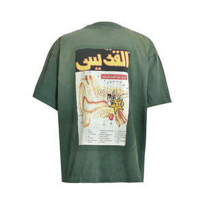 Camiseta de Hombre OEM, Estilo Vintage, Estampada, Talla Grande, 100% Algodón Tejido, Ecológica, Transpirable, Estilo Hip Hop - Product Image 3