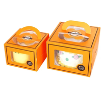 Scatola per Torte Personalizzata con Finestra, Confezione in Carta per Alimenti per Pasticceria, Torte di Compleanno, Matrimonio e Regali