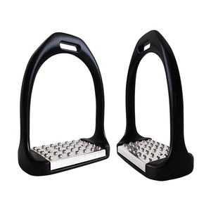 Estribos Ingleses de Acero Inoxidable con Recubrimiento de Titanio para Montar a Caballo, Silla de Montar para Carreras de Caballos TALLIANS INTERNATIONAL de Alta Calidad - Product Image 2