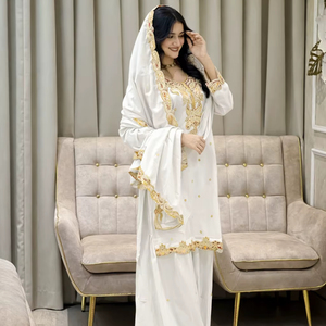 ชุดสาหรี่กะมีซผ้าไหมชิโนนอินเดียปากีสถาน ดีไซน์ทันสมัย สำหรับผู้หญิง  คอลเลคชั่นใหม่ล่าสุด  ชุดงานแต่งงาน ชุดงานเลี้ยงฤดูร้อน  ชุดพื้นเมือง - Product Image 1