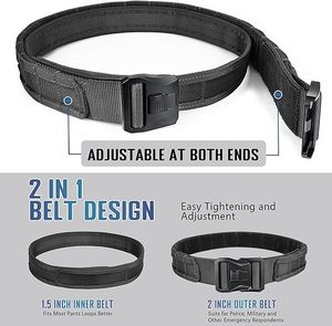 เข็มขัด MOLLE แบบหนาพิเศษ ขนาด 2 นิ้ว หัวเข็มขัดปลดเร็ว ปรับได้ เหมาะสำหรับงานกลางแจ้ง - Product Image 3