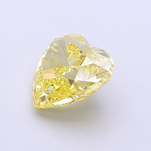 Diamant CVD Jaune Vif Fantaisie 1,50 Carat Coupe Cœur Modifiée Pureté VVS2 Polissage Excellent Qualité Bijouterie Professionnelle Pierre de Laboratoire - Product Image 3