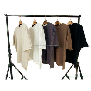 เสื้อยืดแขนสั้นสำหรับผู้ชายเสื้อยืดวินเทจตัดและเย็บโลโก้ได้ตามต้องการเสื้อยืดทรงหลวมไซส์ใหญ่พิเศษ - Product Image 2