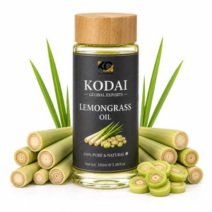 Aceite Esencial de Limoncillo de Tamil Nadu 100% Puro y Natural de Primera Calidad, Destilado al Vapor, para Aromaterapia y Cuidado Facial, Kodai Global Export - Product Image 1