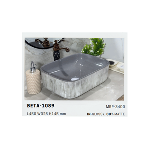 Beta 1088 Lavabo de Cerámica Redondo Moderno para Decoración de Baños Contemporáneos - Product Image 2