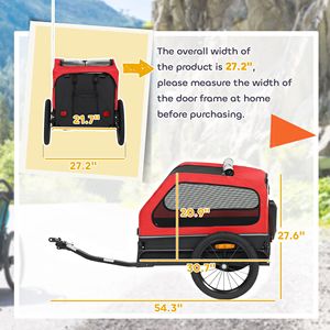 Rampa Universale Ribaltabile per Rimorchio Bici per Cani di Piccola e Media Taglia per Avventure all'Aperto - Product Image 3