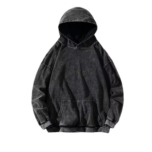 Sudadera con Capucha para Hombre, Corte Regular, Color Sólido, 100% Algodón Felpa, Estilo Casual de Invierno, Diseño con Bolsillo en la Manga, Secado Rápido - Product Image 4