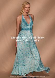 Robe longue plissée style bohème pour femme, col halter, dos nu, motif floral, taille empire, pour l'été et la plage, assortiment varié - Product Image 5