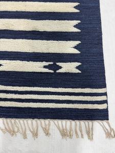 Alfombra Kilim de Lana de 60 Hilos, Tejida a Mano, Diseño Tribal Geométrico, Alfombra Plana para Sala de Estar Estilo Boho - Product Image 5