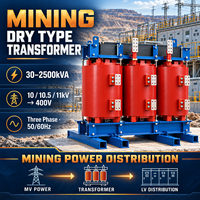 Transformateur sec minier RZH SCB10 30-2500 kVA 10 kV 11 kV 400 V Triphasé 50/60 Hz avec refroidissement ANAF pour station de distribution et élévateur de tension