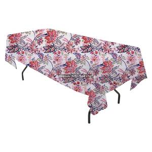Mantel Rectangular Nuevo 100% Algodón, Tamaño Personalizado, Estampado Floral, Mantel Indio Estampado a Mano para Bodas y Uso Doméstico - Product Image 2