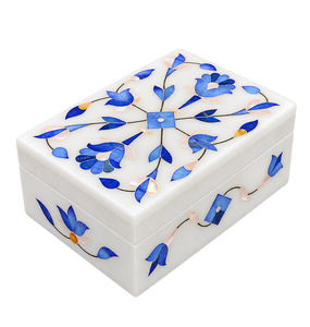 Élégante boîte à bijoux en marbre pour vadrouille, rangement moderne et élégant de haute qualité pour la maison et les voyages - Product Image 1