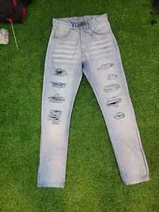 Pantalones Vaqueros Casuales de Moda para Hombre, Estilo Cargo Holgado con Botones, Jeans de Mezclilla para Hombre - Product Image 4