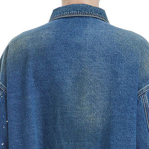 Nouvelle Arrivée : Blouson en Jean Homme Tendance Hiver, Coupe Ample, Boutons sur le Devant, Effet Déchiré, Grandes Tailles - Product Image 6