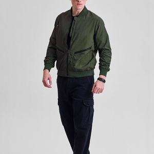 Custom <b>men</b> bomber <b>jacket</b> quilted puffer varsity windproof streetwear fishing winter breathable lightweight <b>men</b> fashion satin OEM - Product Image 5