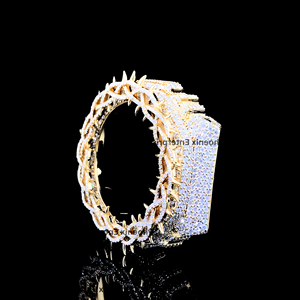 Luxury <b>Iced</b> <b>Out</b> <b>Watch</b> Case Cover Gold Plated Moissanite Diamond Hip Hop Custom <b>Watch</b> Bezel Case for Men Jewelry - Product Image 3