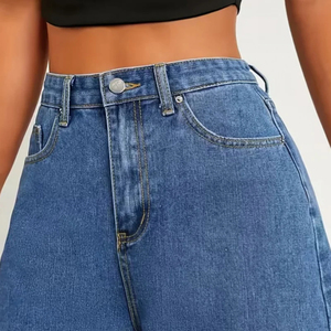 High-<b>Waisted</b> Slimming Denim Shorts for Women Fashionable And Stylish <b>Jeans</b> - Product Image 4