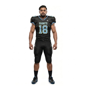 Custom Heavyweight Polyester Mesh American Football Jersey Short Printed Team Name Youth Amateur Teams <b>Game</b> Day OEM Manufacturer - Product Image 1