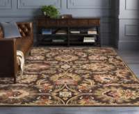 Tapis en laine fait main au design artistique moderne, couleur noire, forme carrée, taille personnalisée, forme libre, tufté, antidérapant, adapté aux animaux domestiques, pour pique-nique et maison