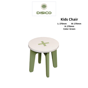Petit tabouret décontracté en contreplaqué de pin américain, durable et sûr, chaise à bords lisses, meubles de salon pour enfants - Product Image 5