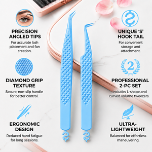 แหนบดัดขนตา DANTRIC IMPLANTS สีน้ำเงิน สแตนเลสสตีล ปลายเรียบ ทนทาน ขนาด 10 มม. เครื่องมือความแม่นยำสูง สำหรับใช้กับคิ้ว รุ่น SA-889 - Product Image 6