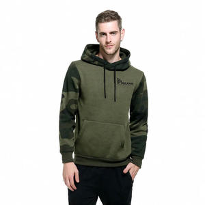 Sweat à capuche camouflage personnalisé pour homme, en polaire solide 100 % coton, à manches longues, chaud et doux, pour l'extérieur - Product Image 2