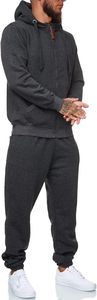 Polyester Spandex Tracksuit <b>Men</b> <b>Slim</b> <b>Fit</b> Zipper Hoodie <b>Joggers</b> Breathable Fabric Custom Heat Transfer Printing - Product Image 3