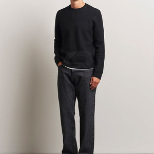 QURILL INDUSTRY Pulls d'hiver pour hommes en coton/laine de haute qualité, doux, chauds, respirants, tricotés, design décontracté, pour le bureau - Product Image 5