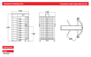 Torniquete de Altura Completa con Protección Total y Acceso Unidireccional o Bidireccional para Obras de Construcción y Control de Entrada Aduanera - Product Image 3