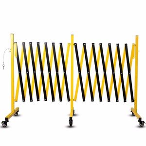 Barriera di Sicurezza Mobile Retrattile da Esterno da 23 Piedi, Facilmente Assemblabile, Dissuasore Metallico Espandibile, Barricata Espandibile - Product Image 1