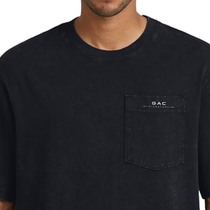 <b>Mens</b> <b>Black</b> Pocket T <b>Shirt</b> Short Sleeve Crew Neck Casual Regular Fit Front Chest Pocket Wholesale Basic Everyday Clothing - Product Image 4