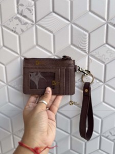 Cartera de Mujer 2026, Nueva, de Cuero Genuino, con Diseño Floral Grabado a Mano, Elegante, para Tarjetas ATM y Monedas, Tipo Clutch, Corta - Product Image 3