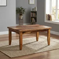 Table basse carrée en bois massif de style industriel moderne, faite à la main, portable, pour la maison, le bureau, la décoration du salon, prix de gros