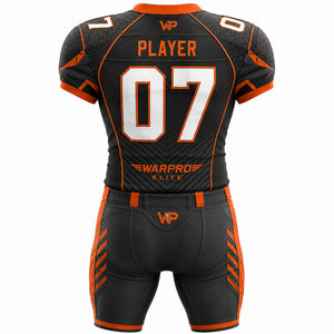 Maillot de football américain WARPRO ELITE pour homme, col en V, sublimé, manches courtes, ajusté, anti-transpiration, toutes saisons - Product Image 3