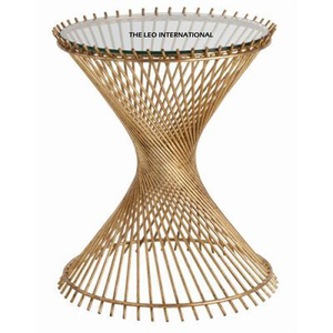 Glamorous Metal <b>Side</b> <b>Table</b> Enhancing Seating Space With Luxury <b>Rose</b> <b>Gold</b> Polished Structure Trendy Accent Furniture Option - Product Image 2