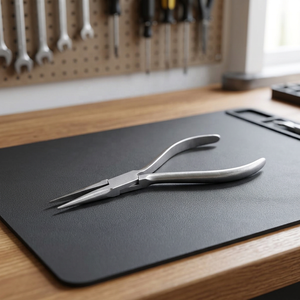 Pince à bec plat à pointe de 1,5 mm, porte-aiguille, instrument chirurgical, chirurgie générale, manuel, certifié CE Classe I - Product Image 3