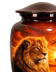 Urne en aluminium LION pour la vente au détail, Urne en aluminium pour revendeurs, Urne en aluminium pour distributeurs, Urne en aluminium pour la vente en gros, Vase - Product Image 2