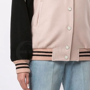 2025 nouveauté tenue décontracté femmes Lettermen vestes plaine couleur unie femmes Lettermen vestes - Product Image 5