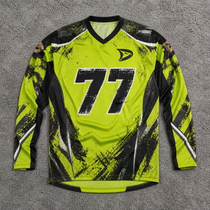Maillot de motocross personnalisé à sublimation, respirant, en micro-mesh, à manches longues, pour la course MX - Product Image 1