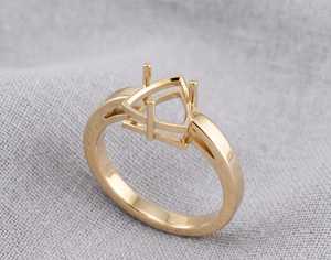 Bague en argent sterling 925 massif de 8 mm, sertie d'un pavé vierge pour pierre précieuse, semi-monture à griffes, idéale pour le bricolage, bijou raffiné, excellent cadeau - Product Image 3