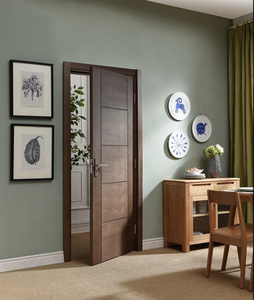 Puerta de Madera Sólida con Revestimiento de PVC, Interior de Madera Natural, Impermeable, Tamaño Personalizable, Acabado de Superficie Moderno, Diseño Residencial y Hotelero - Product Image 6