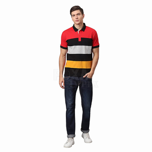 Vente en gros OEM 2024 T-shirts polo pour hommes à séchage rapide en coton à manches courtes Vêtements de sport Logo personnalisé Gym Wear Options de marque - Product Image 1