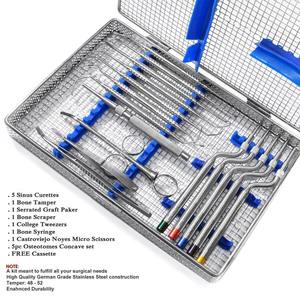 Juego de Instrumentos Quirúrgicos Dentales Manuales Reutilizables de Acero Inoxidable para Implantes, Elevadores de Seno, Osteótomos y Bandeja de Bone Bridge - Product Image 4