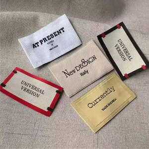 Etiquetas Tejidas con Logotipo Personalizado para Prendas, Etiquetas de Tela de Poliéster y Algodón para Ropa, Etiquetas Tejidas Personalizadas para Ropa - Product Image 1